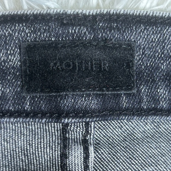 Mother Pixie Dazzler Skimp in Train Stops Mineral Wash Straight Jeans - Picture 4 of 9